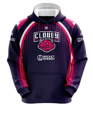 Cloudy - Esports Hoodie without Zipper - Pink