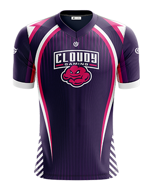 Cloudy - Pro Short Sleeve Jersey - Pink