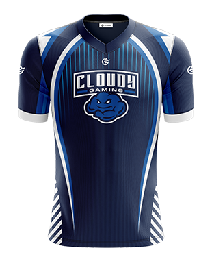 Cloudy - Pro Short Sleeve Jersey - Blue