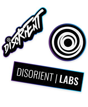 Disorient Labs - Sticker Pack (3 x Stickers)