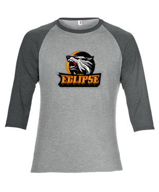 Eclipse Esports - Tri-Blend 3/4 Sleeve Raglan T-Shirt