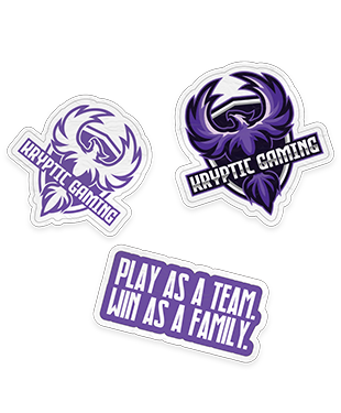 Kryptic Gaming - Sticker Pack (3 x Stickers)