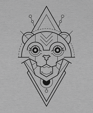 Mythical Geometry - Cat - Organic T-Shirt