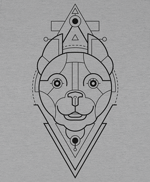Mythical Geometry - Dog - Organic T-Shirt