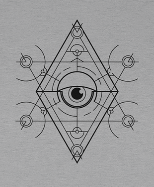 Mythical Geometry - Eye - Organic T-Shirt
