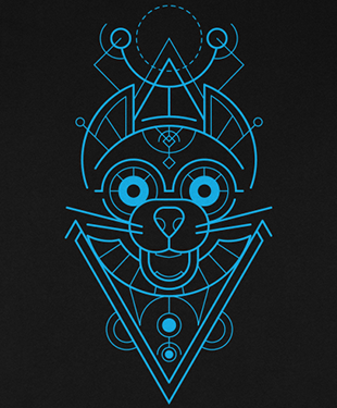 Mythical Geometry - Mouse - Organic T-Shirt