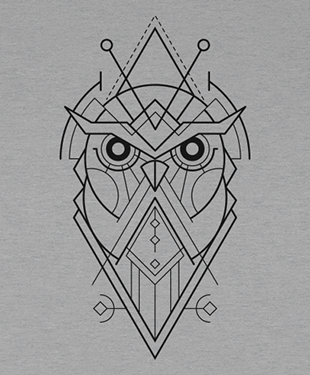 Mythical Geometry - Owl - Organic T-Shirt