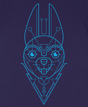 Mythical Geometry - Rabbit - Organic T-Shirt