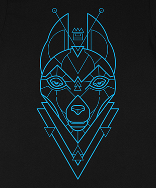 Mythical Geometry - Wolf - Organic T-Shirt