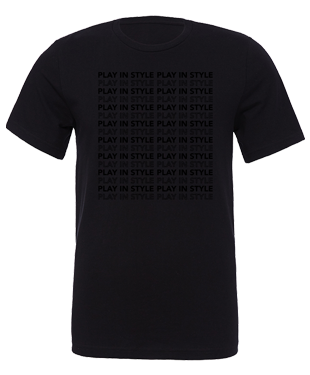 Play In Style - Outline Blackout - Unisex T-Shirt