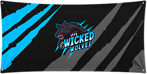 Wicked Wolves Gaming - Wall Flag